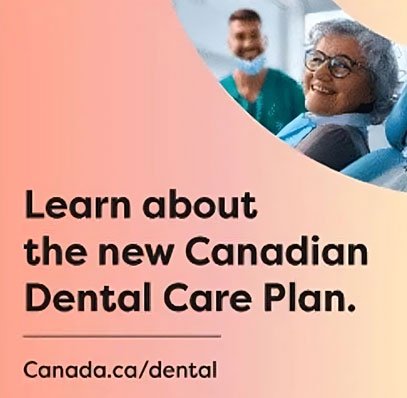 Graphic with information about the Canadian Dental Care Plan